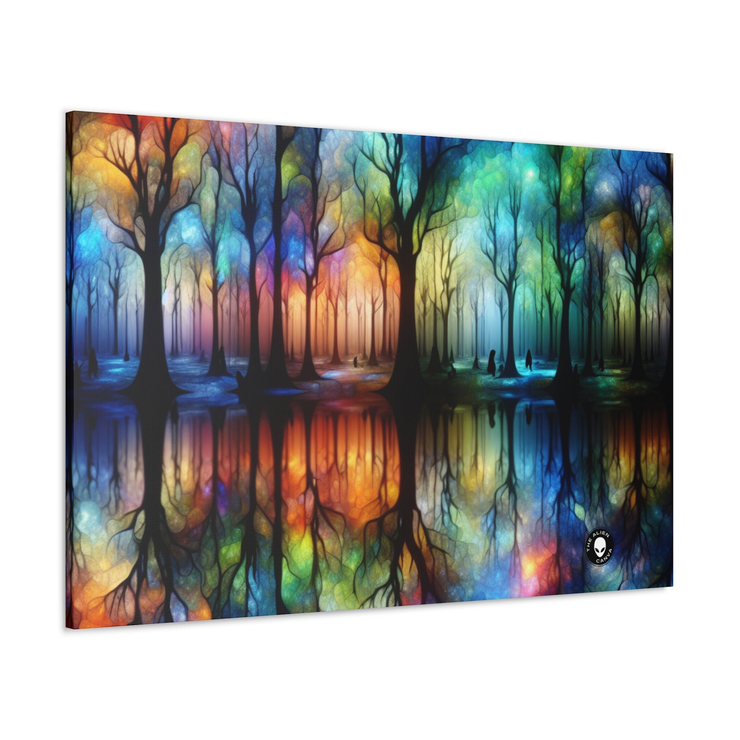 "Enchanted Rainbow Woods" - The Alien Canva