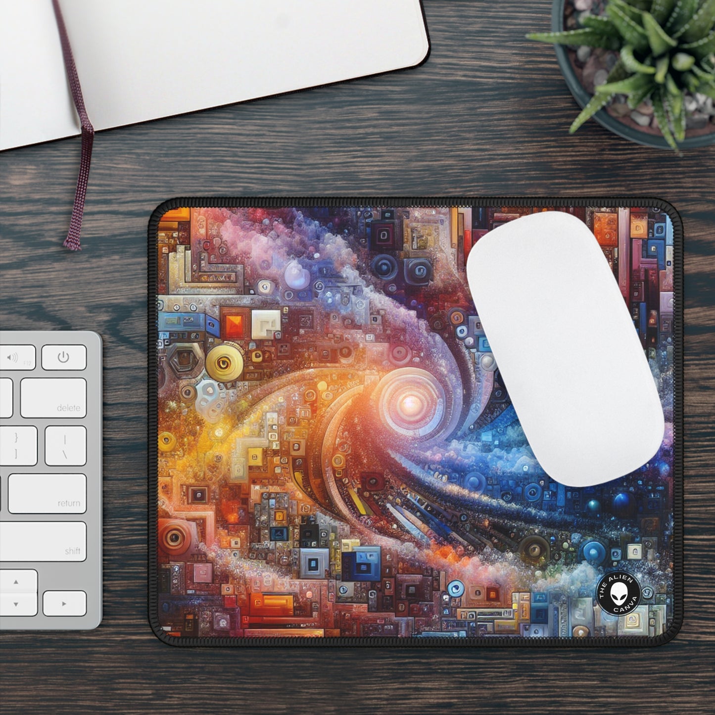 « Nuits urbaines futuristes : une métropole éblouissante d'innovation et d'imagination » - The Alien Gaming Mouse Pad Digital Art