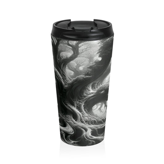 "Fantasy Arboretum: A Map of the Imagination" - The Alien Stainless Steel Travel Mug