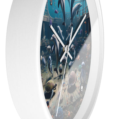 "Shipwreck Soiree: An Underwater Dance Party" - The Alien Wall Clock