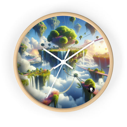 "Sky Islands: A Surreal Paradise" - The Alien Wall Clock