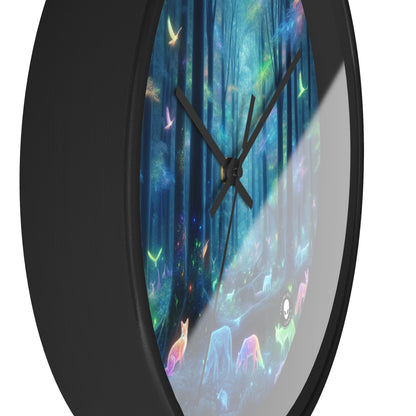 "Enchanted Rainbow Forest" - The Alien Wall Clock