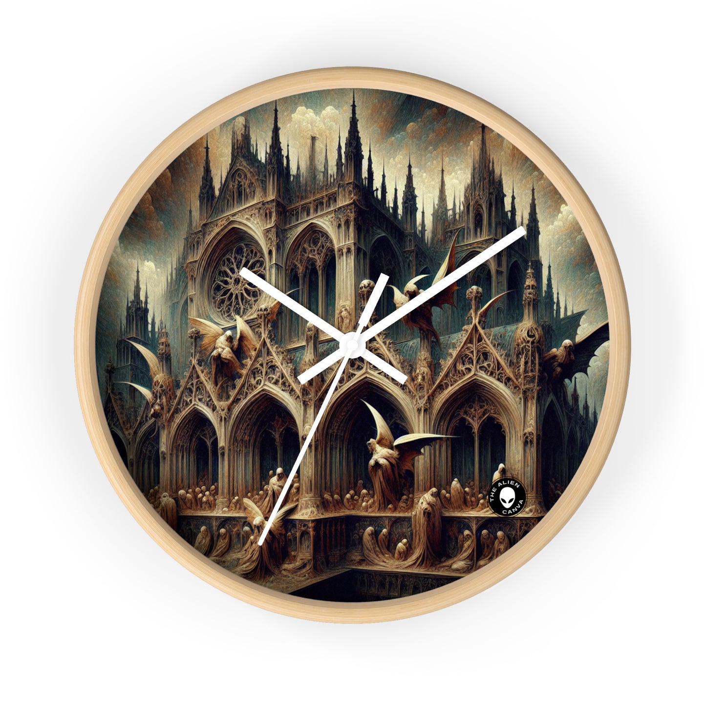 - The Alien Wall Clock Gothic Art