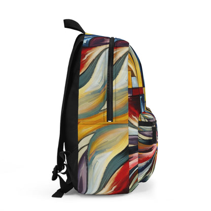 "A Tension of Shapes" - The Alien Backpack Abstract Expressionism Style