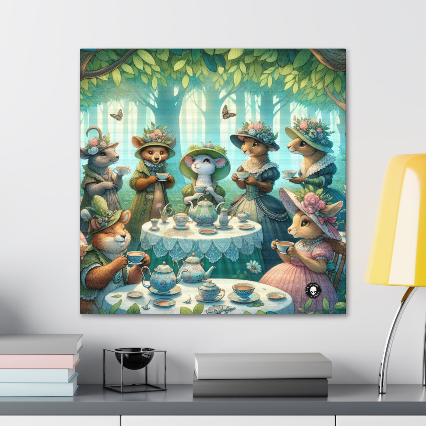 "Fancy Hats and Teacups: A Woodland Tea Party" - The Alien Canva