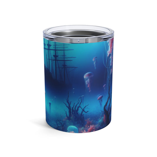 "Jellyfish Haven: A Surreal Underwater World" - The Alien Tumbler 10oz