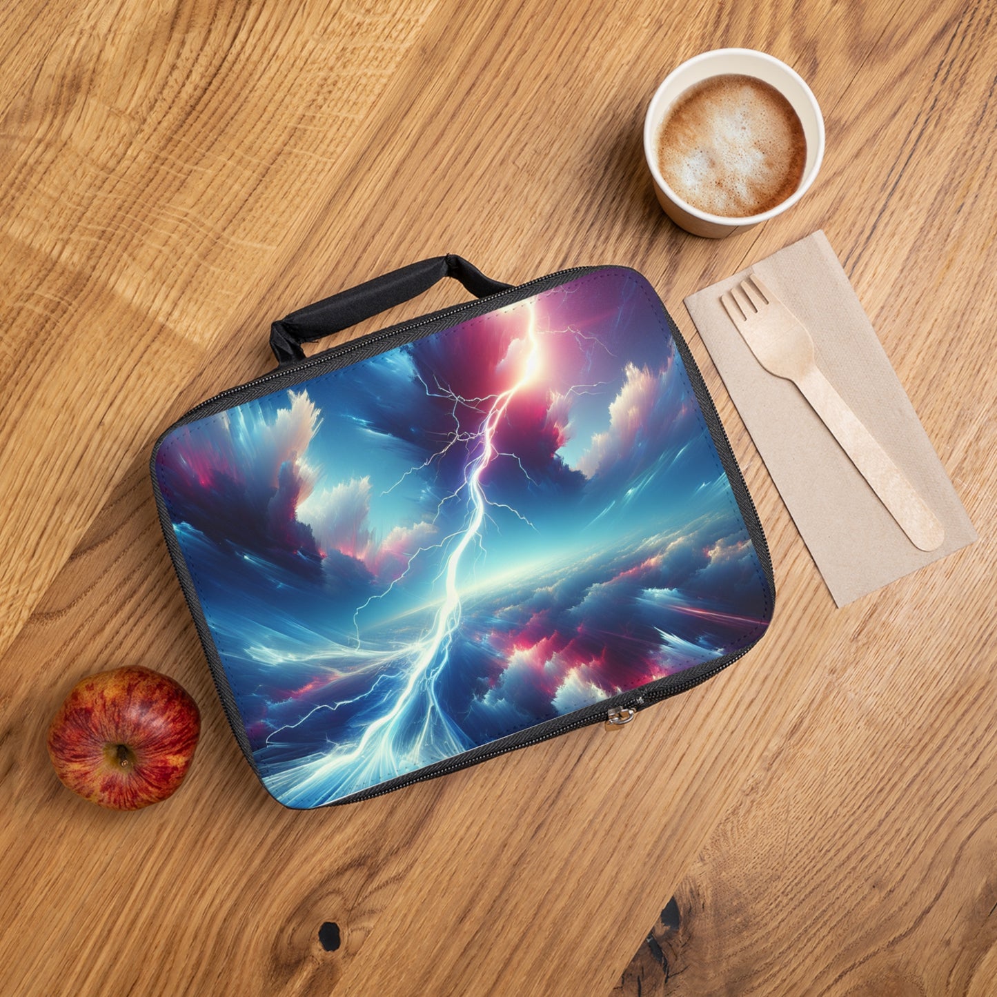 "Electricity In The Sky" - La bolsa de almuerzo alienígena estilo arte digital