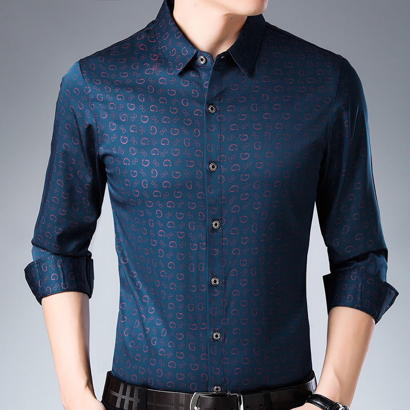 Camisa holgada estampada