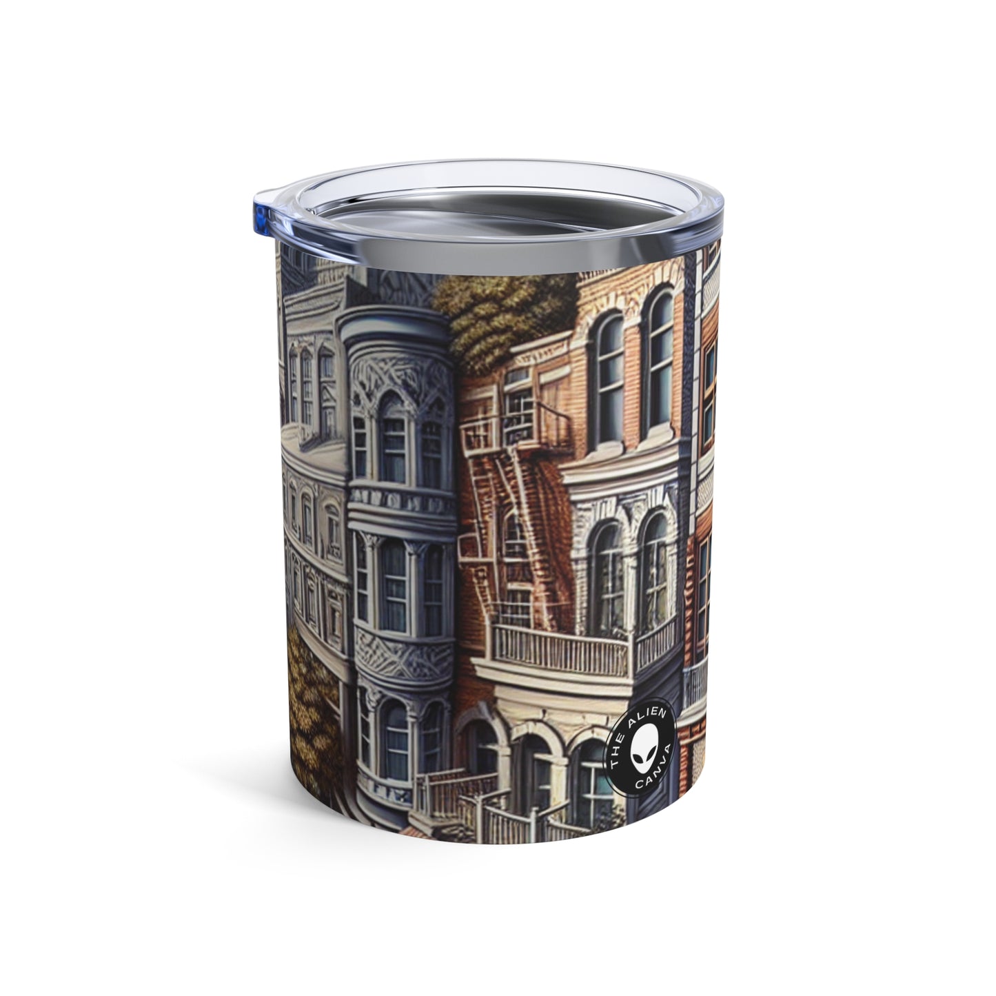 "Pasaje encantado: trascendiendo la realidad" - The Alien Tumbler 10oz Trompe-l'oeil