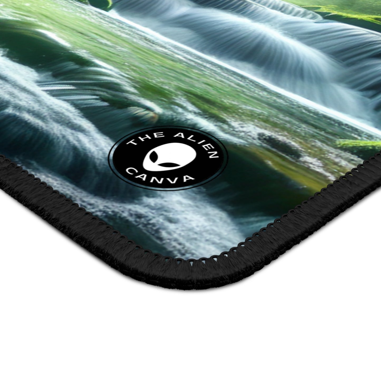 "Enchanting Waterfall Oasis" - The Alien Gaming Mouse Pad