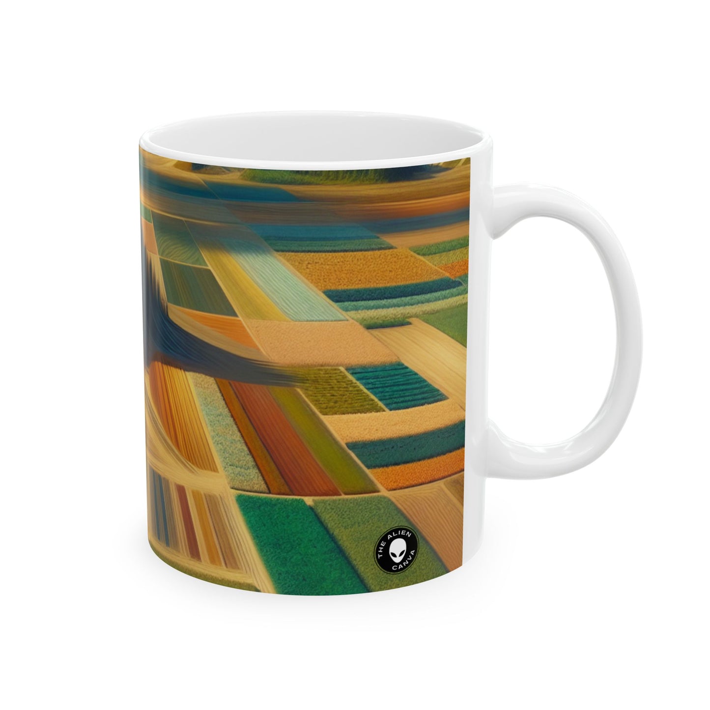 "Forest Mandala: Nature's Harmony" - L'Alien Mug en céramique 11oz Land Art