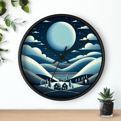 "Moonlit Haven" - The Alien Wall Clock