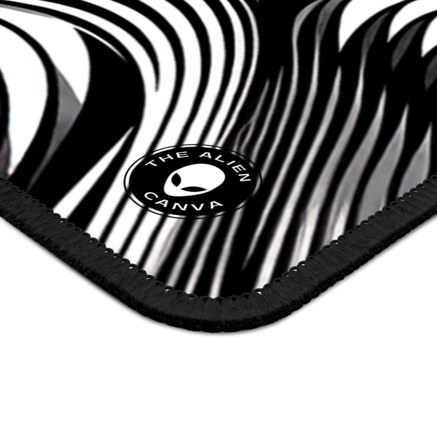 "Motion Embodied: Exploring Dynamic Illusion through Op Art" - The Alien Gaming Mouse Pad Op Art