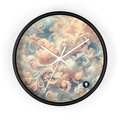 "Rococo Reverie : une scène de salle de bal luxueuse" - L'horloge murale Alien Rococo