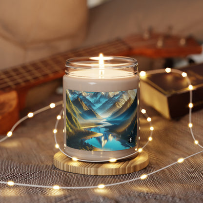 "Serenity's Palette: A Sunset Symphony" - The Alien Scented Soy Candle 9oz Photorealism