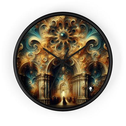 "Opulent Feasting: A Baroque Banquet" - The Alien Wall Clock Baroque