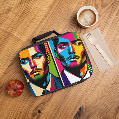 "Celebrity Pop Art Portrait" - The Alien Lunch Bag Pop Art Style