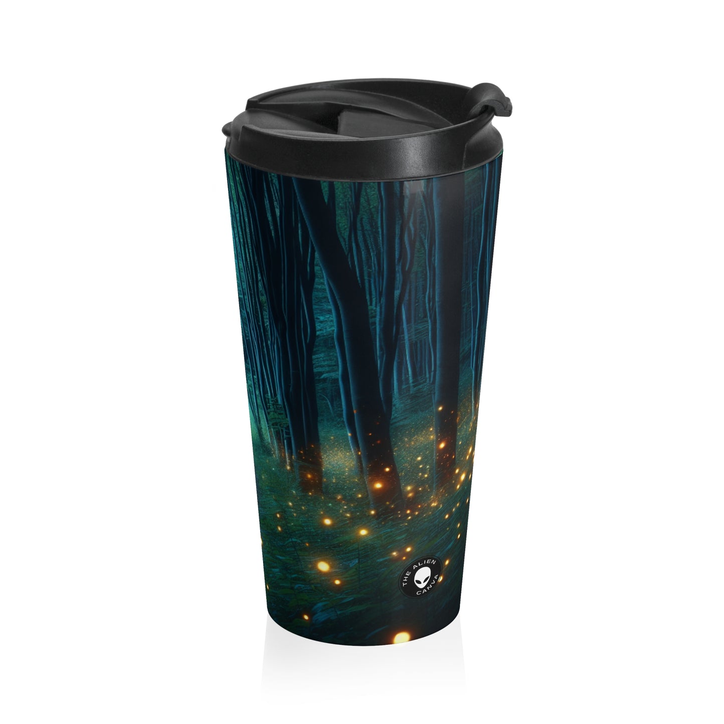 « Enchanted Vigil » – La tasse de voyage en acier inoxydable Alien