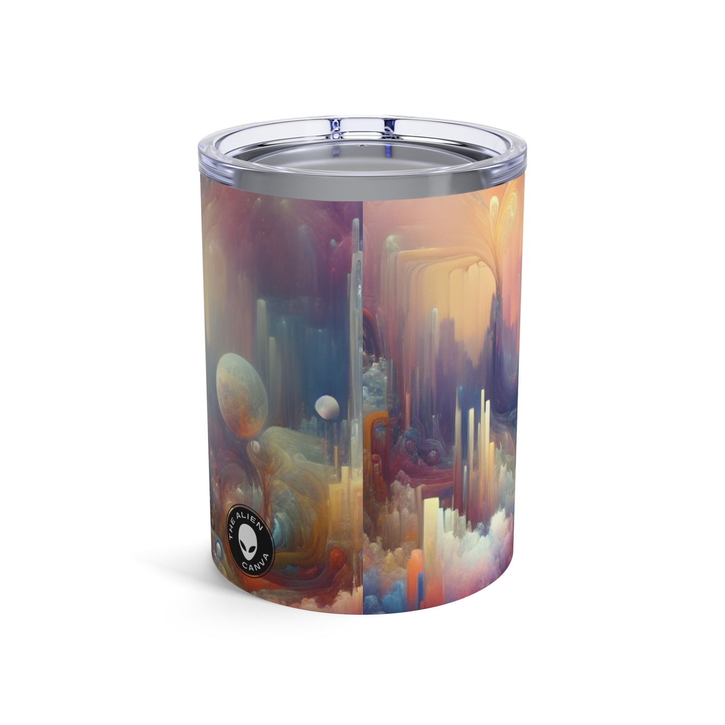 "Dreamscape Delights: A Surreal Painting" - The Alien Tumbler 10oz