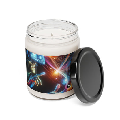 "Realmscape: An Infinite Virtual Odyssey" - The Alien Scented Soy Candle 9oz Virtual Reality Art