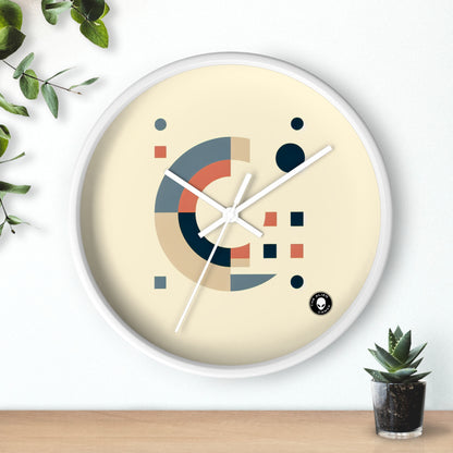 "Formas monocromáticas" - El minimalismo del reloj de pared alienígena