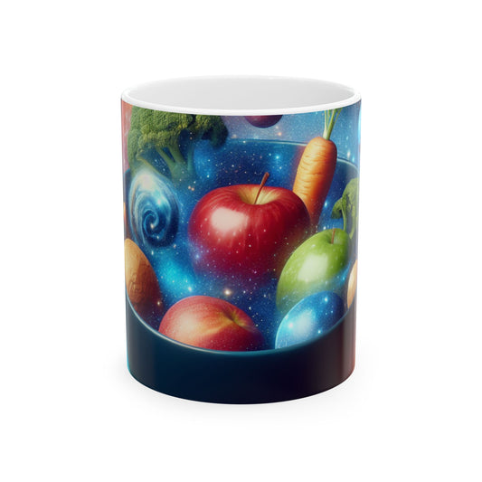 "Galactic Fruit Salad" - The Alien Ceramic Mug 11oz