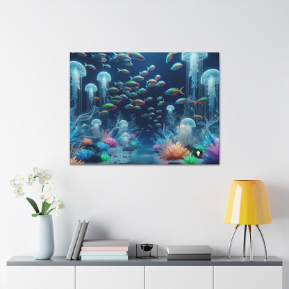 "Neon Dreams: The Underwater Wonderland" - The Alien Canva