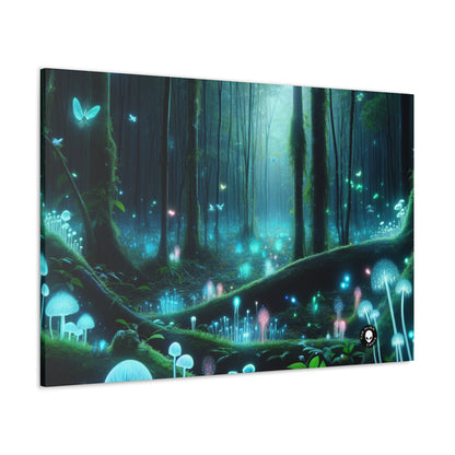 "Enchanted Night: Bioluminescent Forest" - The Alien Canva