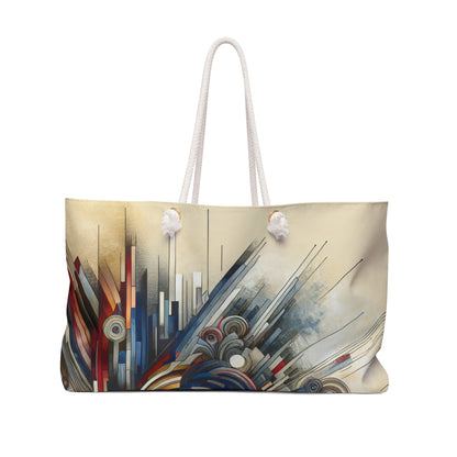 "Royaumes fragmentés : une exploration surréaliste en couleurs et en formes" - The Alien Weekender Bag Avant-garde Art