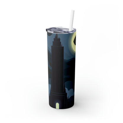 "Tower of Terror in Mordor" - The Alien Maars® Skinny Tumbler with Straw 20oz