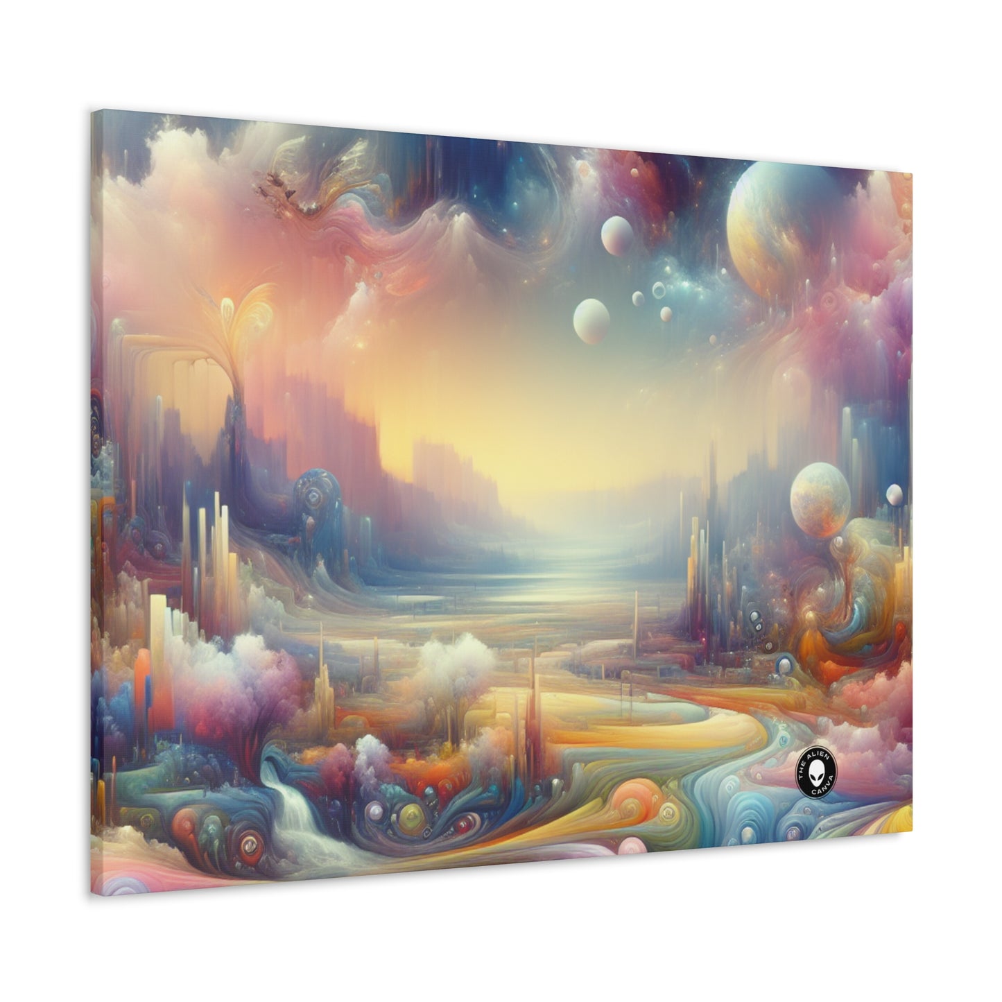 "Dreamscape Delights: A Surreal Painting" - The Alien Canva