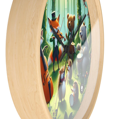 "Melodious Menagerie: Musical Animals in the Enchanted Forest" - The Alien Wall Clock