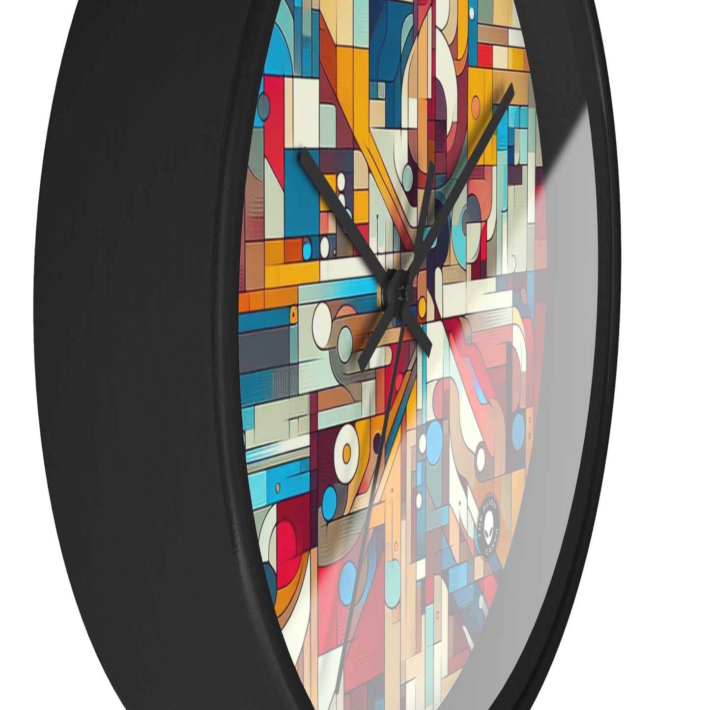 "Galactic Whirlwind: An Abstract Exploration of Cosmic Mysteries" - The Alien Wall Clock Abstract Art