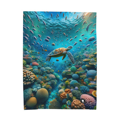 "Beneath the Surface: An Underwater Wonderland" - The Alien Velveteen Plush Blanket