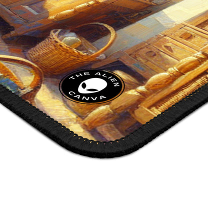 "Sunny Serenity: Ramo de girasoles hiperrealista" - The Alien Gaming Mouse Pad Realismo