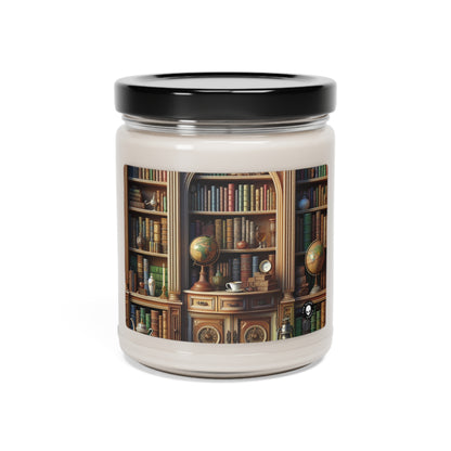 "Revealed Wonders: A Trompe-l'oeil Journey to an Underwater Oasis" - The Alien Scented Soy Candle 9oz Trompe-l'oeil