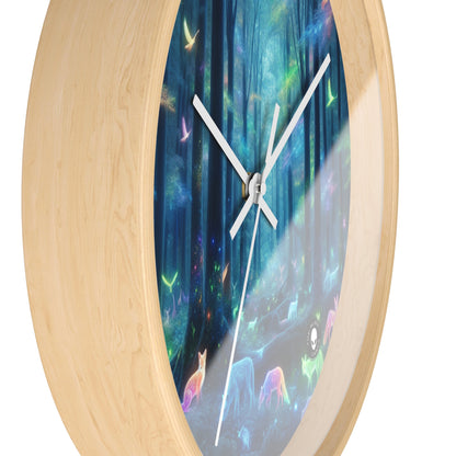 "Enchanted Rainbow Forest" - The Alien Wall Clock