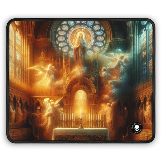 "Harmony of Faith: Divine Unity" - The Alien Gaming Mouse Pad Religious Art