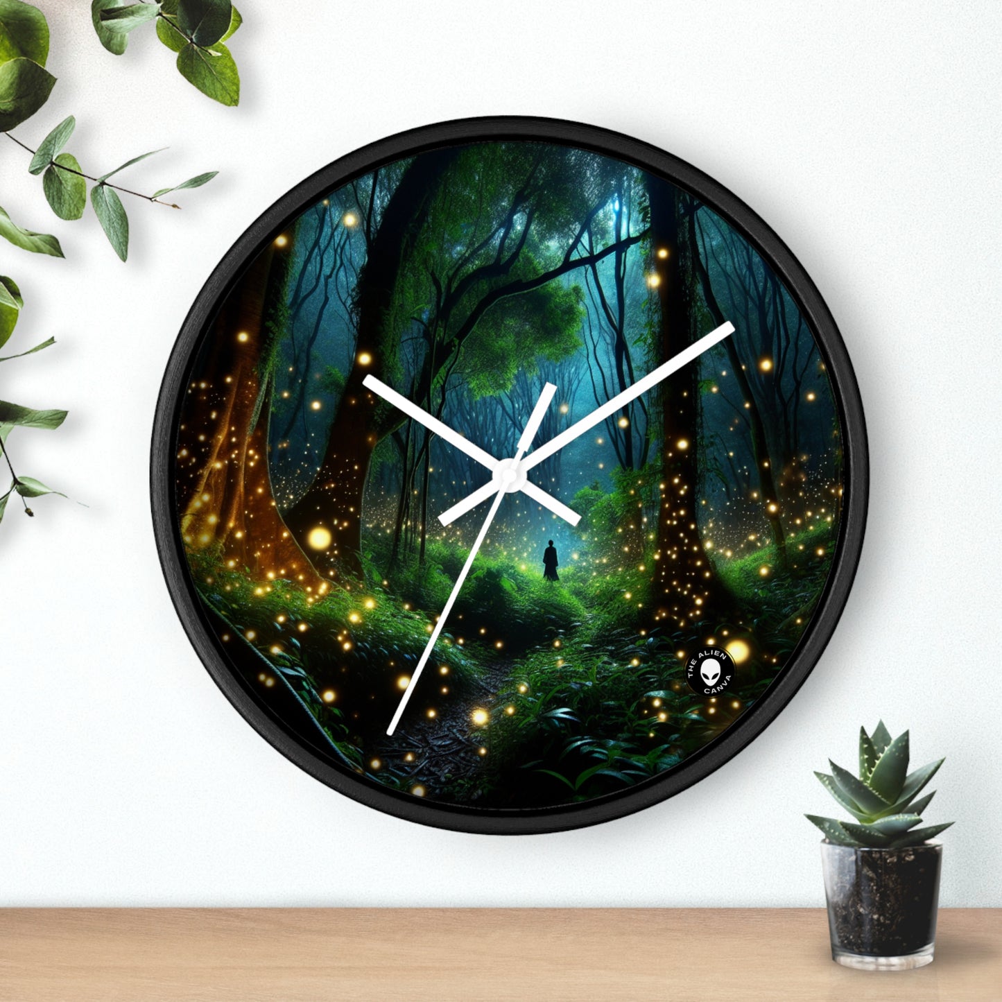 "Enchanted Night" - The Alien Wall Clock