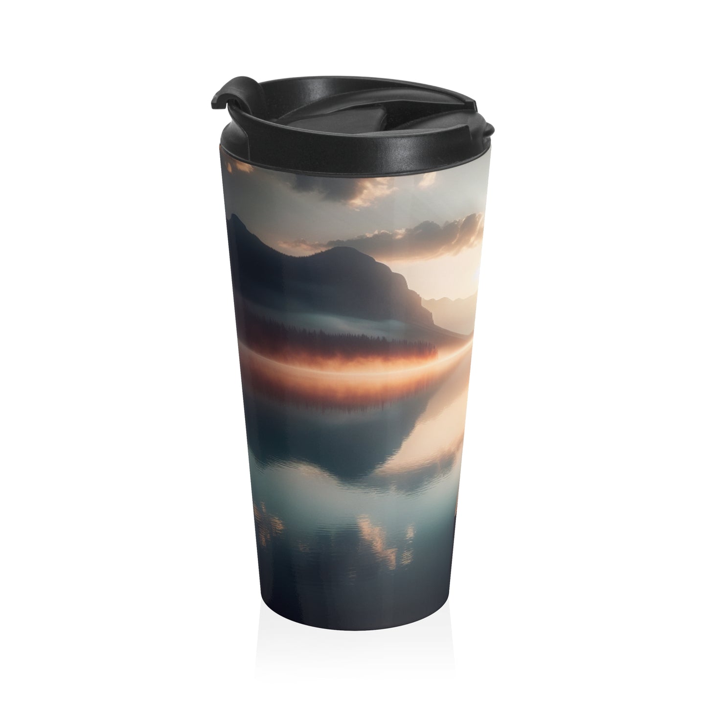 "Tranquil Morning" - La taza de viaje de acero inoxidable de Alien