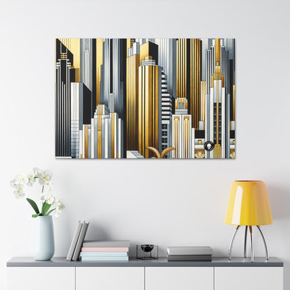 "Artistic Deco Dreamscape" - The Alien Canva Art Deco