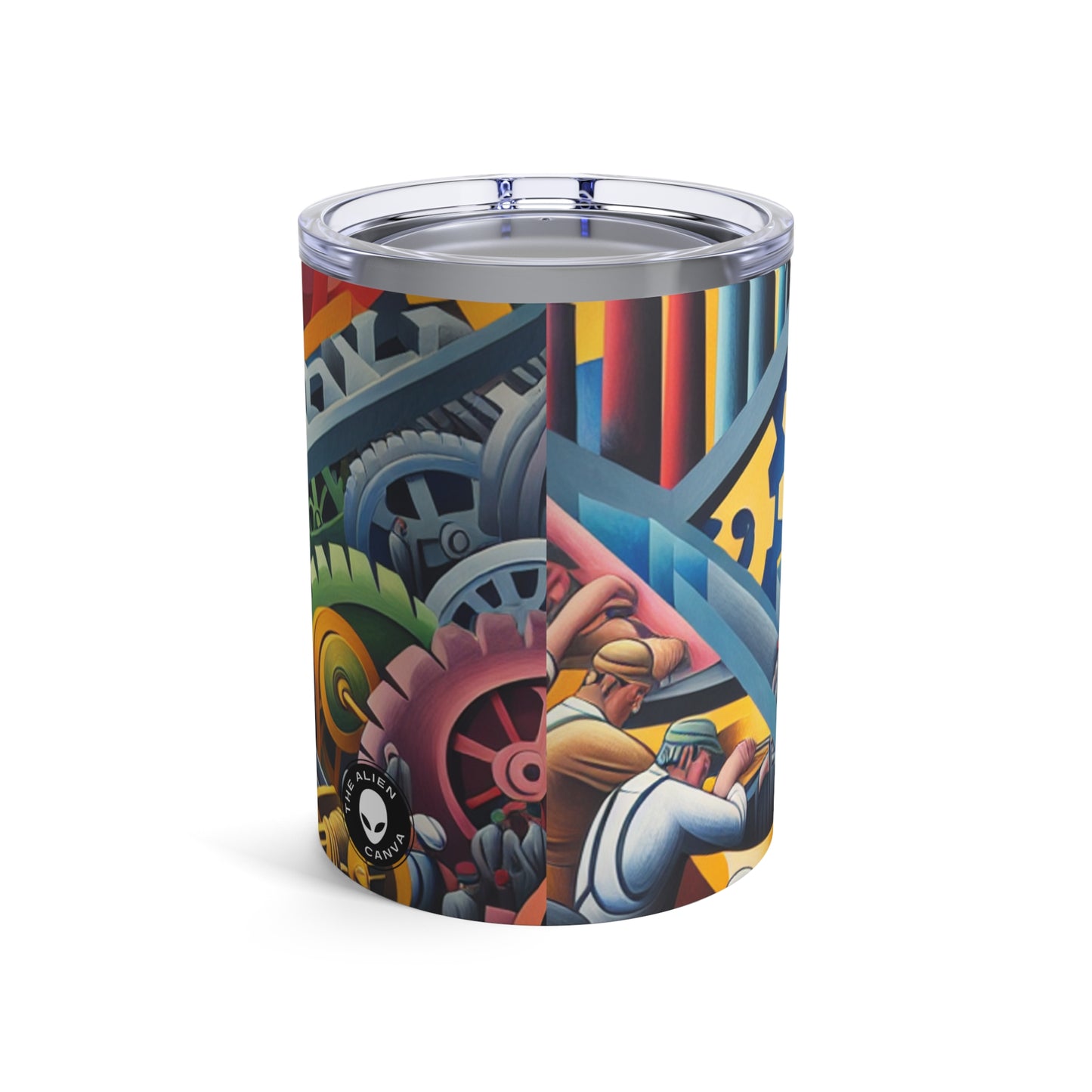 "Constructivismo industrial: engranajes y trabajo" - The Alien Tumbler 10oz Constructivism