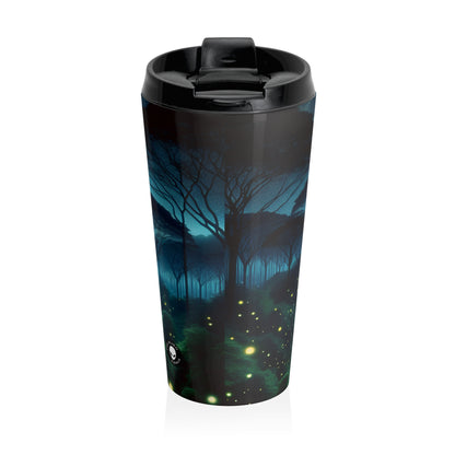 "Moonlit Enchantment" - La taza de viaje de acero inoxidable de Alien