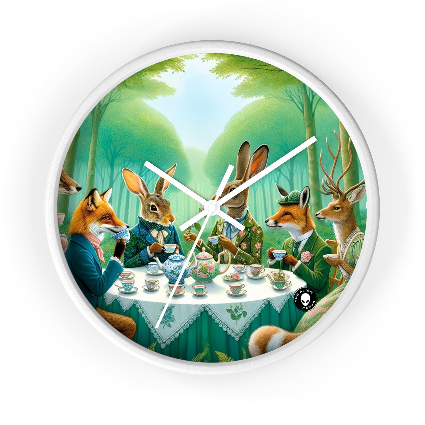 "Enchanted Tea in the Forest" - The Alien Wall Clock