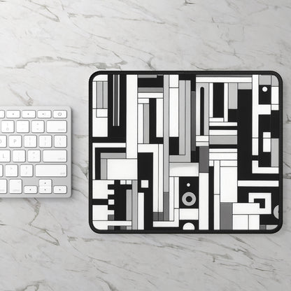 "De Stijl en blanco y negro" - The Alien Gaming Mouse Pad Estilo De Stijl