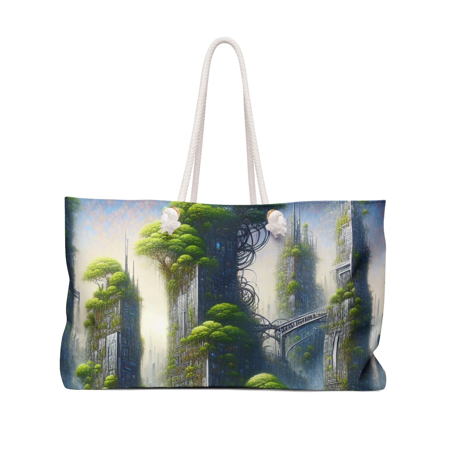 "Biodome Cityscape" - The Alien Weekender Bag