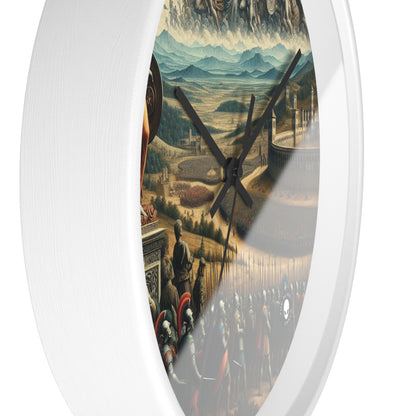 "Minerva Over the Renaissance Battlefield" - The Alien Wall Clock Renaissance Art