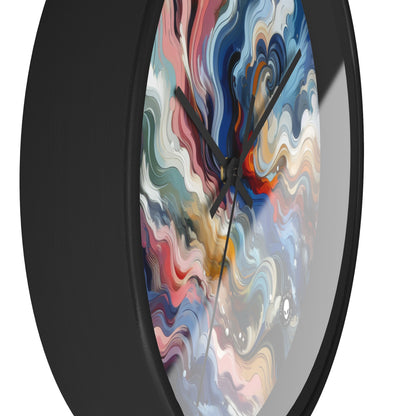 "Sunrise Serenity: An Abstract Painting Inspired by Renewal" - The Alien Wall Clock Lyrical Abstraction