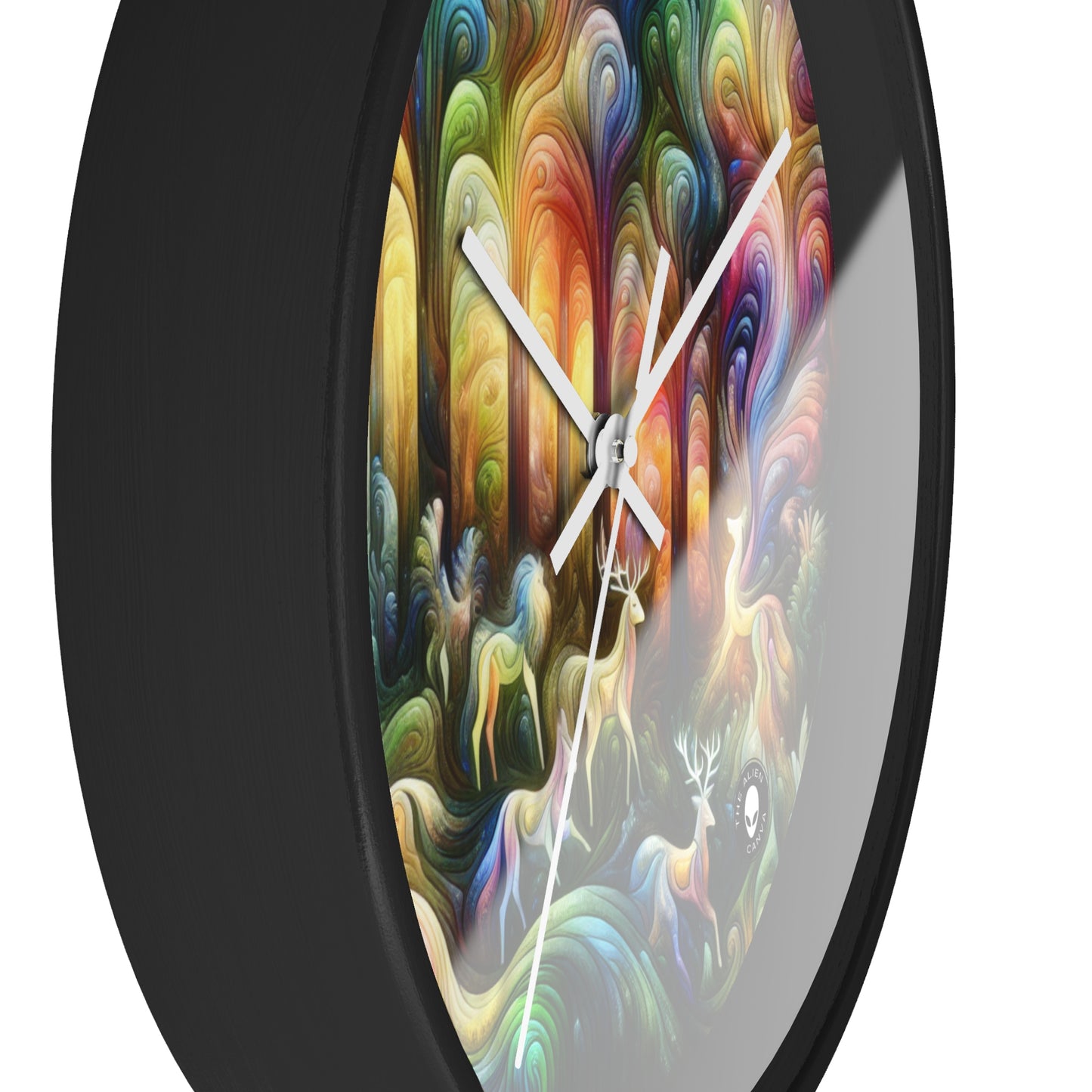 "Ethereal Enchantment: The Mystical Forest" - The Alien Wall Clock