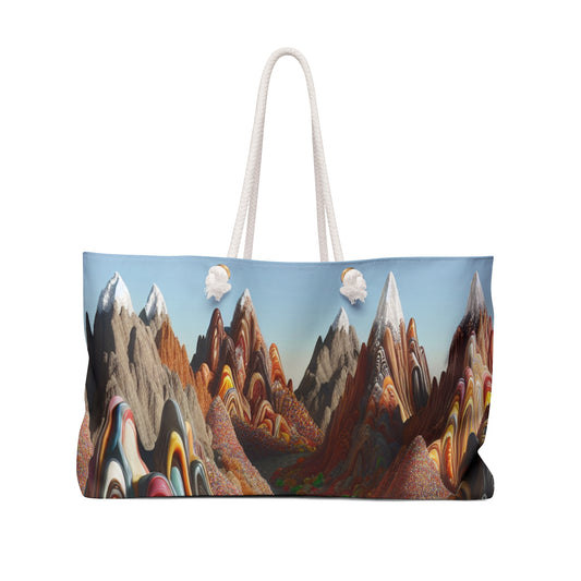 "Candyland: A Sweet Surrealistic Landscape" - The Alien Weekender Bag